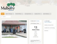 Tablet Screenshot of cityofmulberry.org